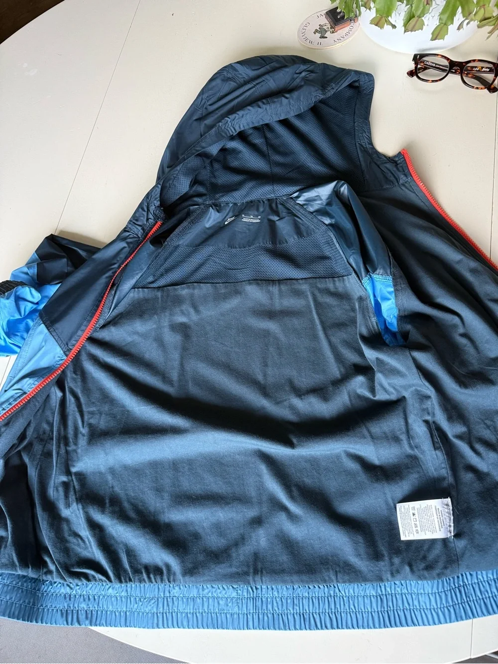 Nike Kids' Blue Colorblock Windbreaker Jacket